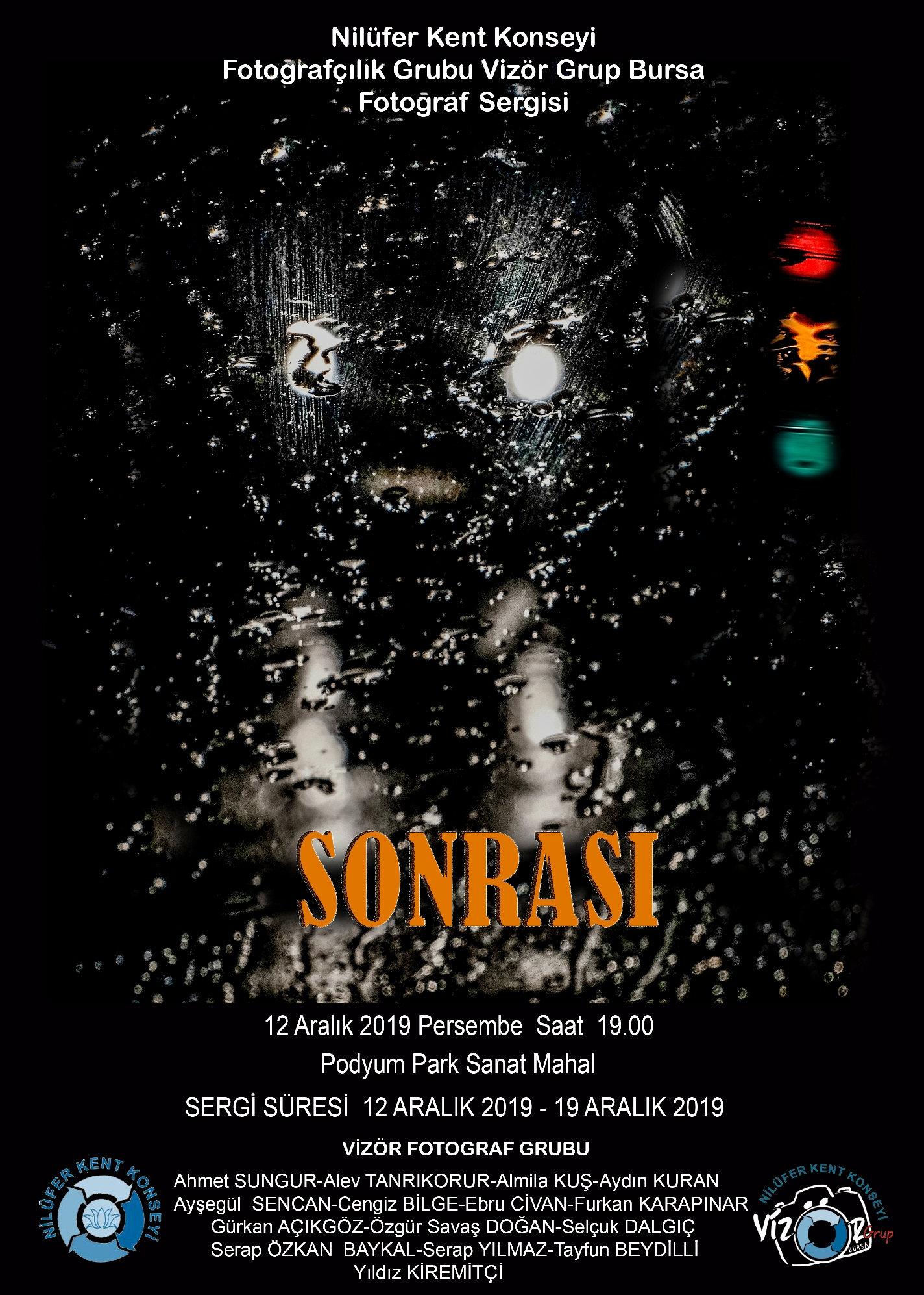 Nilüfer Kent Konseyi Vizör Fotoğraf Grubu `Sonrası` Sergisi
